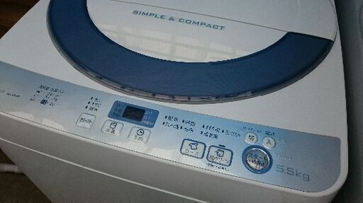 商談中!!　シャープ(SHARP) 全自動洗濯機 ES-GE55R　5.5kg 20016年製