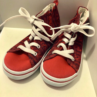 18cm バンズ　VANS ハイカットスニーカー　キッズ　男の子