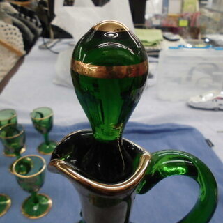 ボヘミア　パネルグラス4点　高さ17.6㎝　東Y7-1020☆1F ボヘミア パネルグラス4点 高さ17.6㎝ 東Y7-1020☆1F