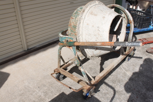 100V電気式 動作OK品 建設機械□コンクリートミキサー□撹拌機□口径