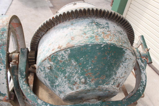 100V電気式 動作OK品 建設機械□コンクリートミキサー□撹拌機□口径