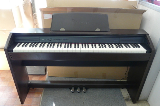 HS108M カシオ CASIO 電子ピアノ Privia プリヴィア PX-750BN PX750BN 88鍵 オークウッド 2013年製 楽譜付 動作品 直接引取