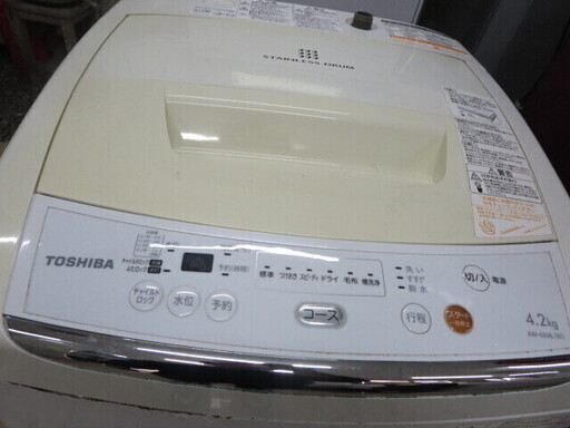 TOSHIBA　AW-42ML 洗濯機4.2キロ　2012年製