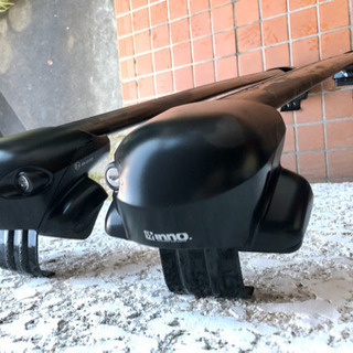 INNO イノー　＜スバル　インプレッサ　GJ系 GP系 GP系＞　エアロベースキャリア４点セット【ステーXS201+フックK414+バー前:XB108／後:XB108】