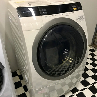 【リサイクルサービス八光　田上店　安心の1か月保証　配達・設置OK】パナソニック 9.0kg ドラム式洗濯乾燥機【左開き】 ECO NAVI WジェットDancing NA-VR5600L-N