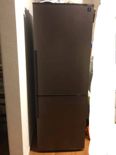 SHARP プラズマクラスター冷蔵庫　271L  2ドア 2016年製