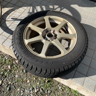 最終型MAZDA MPV スタッドレスタイヤ4本　アルミホイール付き