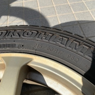 最終型MAZDA MPV スタッドレスタイヤ4本　アルミホイール付き