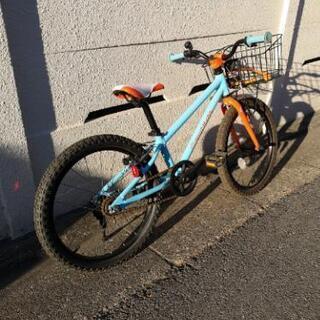 ヨツバサイクル20インチ　水色とオレンジ　自転車本体 ヨツバサイクル20インチ 水色とオレンジ 自転車本体 ヨツバ