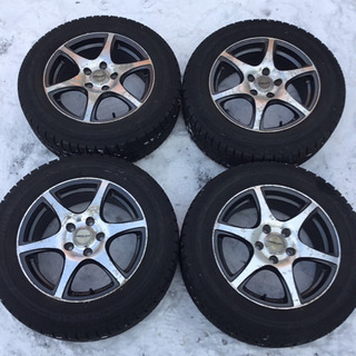 社外16インチ アルミホイール 215/60R16 スタッドレスタイヤ 4本セット