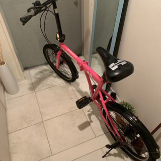 ハマー（HUMMER）折り畳み自転車 ピンク