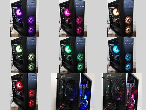 ゲーミングPC　i7 8700k Win10 GTX1070 SSD HDD Blu-ray デスクトップ スーリブケーブル ゲーミングPC i7 8700k Win10 GTX1070 SSD HDD Blu-ray デスクトップ