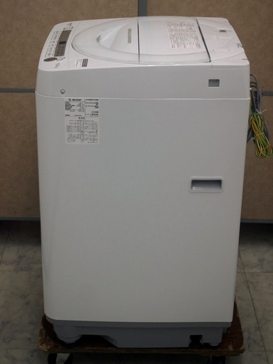 美品■シャープ SHARP 7.0kg 全自動洗濯機 ES-G7E5-KW keyword キーワードホワイト ☆2018年製
