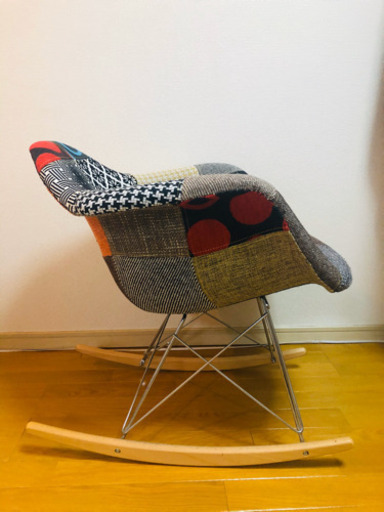 イームズロッキングチェアパッチワーク柄 (nupico) 人形町の椅子 