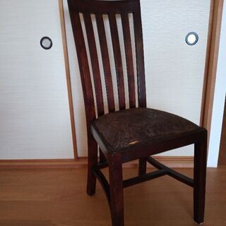 イタリア製　ビンテージ椅子　本革製