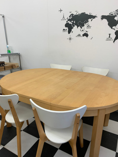 IKEA イケア　ダイニングテーブル　椅子4脚　セットで