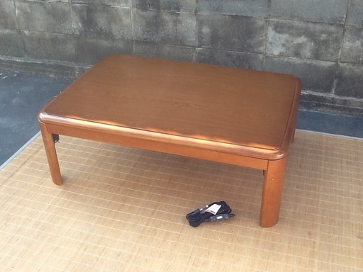 【おすすめ品】家具調折りたたみ炬燵こたつ105×74㎝センターテーブル通年使い