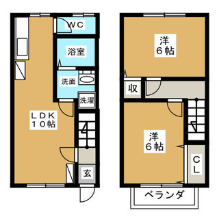 😃2LDK 1階&2階 愛西(津島寄り) 4.3万円 初期費ゼロ❗️