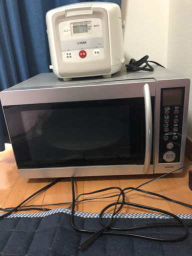 TOSHIBA電子レンジ TIGER炊飯器2点セット