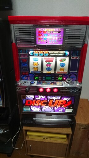 スロット実機　4号機　ディスクアップ　DISC UP　コイン不要器付き　100V
