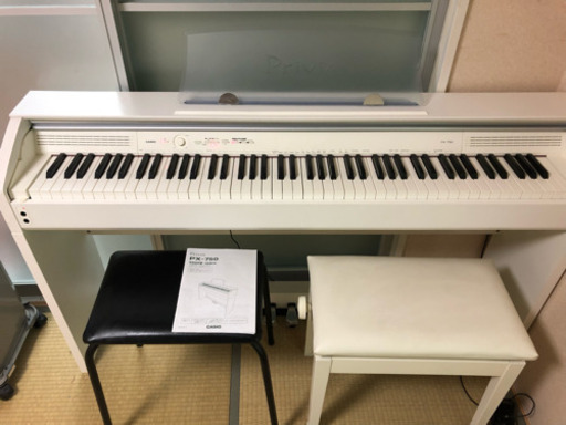 CASIO カシオ 電子ピアノ Privia PX-750(椅子2つ付き) (しゅう) 別府の鍵盤楽器、ピアノの中古あげます・譲ります