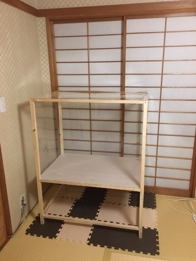 鳥ゲージ囲い、室内観葉植物棚