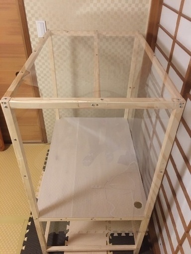 鳥ゲージ囲い、室内観葉植物棚