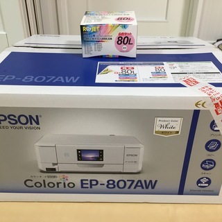 【カラー印刷難あり】EPSON複合機 EP-807AW