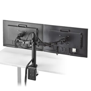 iiyama フルHDモニター XB2481HSU 2台／デュアルディスプレイアーム
