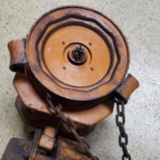 1tonチェーンブロック＋ユニバーサルギヤードトロリーセットKITO製