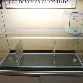 オーバーフロー水槽セット 3重菅90水槽+90濾過槽+20ウールBOX+水槽台
