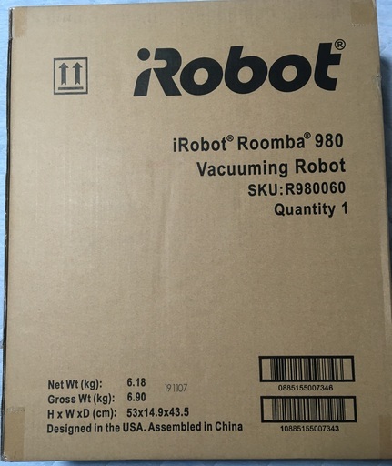 【新品未開封・送料無料】iRobot　アイロボット 【国内正規品】 ロボット掃除機 「ルンバ」　980 お掃除ロボット＋定価24200円の付属品付き
