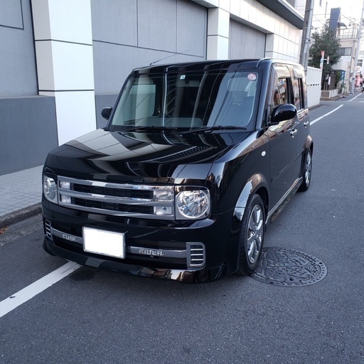 キューブライダーh最終モデル車検3年4月走行キロ社外hddナビ フルセグtv黒革シートカバー純正エアロ 15インチアルミ カリテス47 大泉学園のキューブの中古車 ジモティー