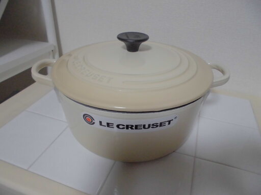 新品未使用ル・クルーゼ ココットロンド22cm(デューン