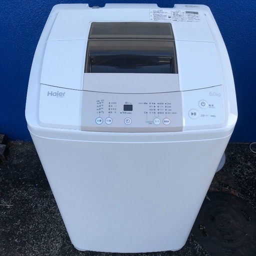 【配送無料】2014年製 6.0kg 洗濯機 Haier JW-K60H