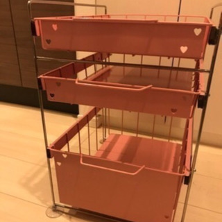 ピンク♡キッチンラック シンク下収納スペース