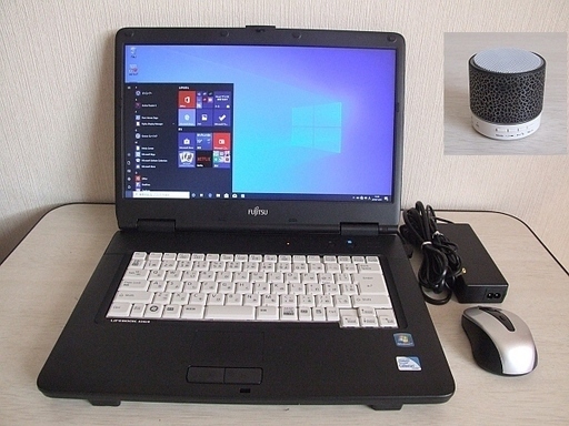 高速SSD120GB搭載　Fujitsu LIFEBOOK A540/B （1600×900ドット）ノートパソコン　2　おまけLED Bluetoothスピーカー