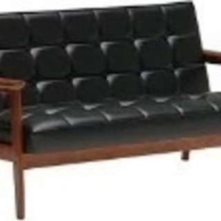 カリモク60 ソファー Kチェア2シーター（黒） 新品同様