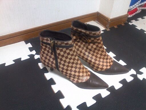 ルイヴィトン　ダミエ　　ショートブーツ　size　３７M