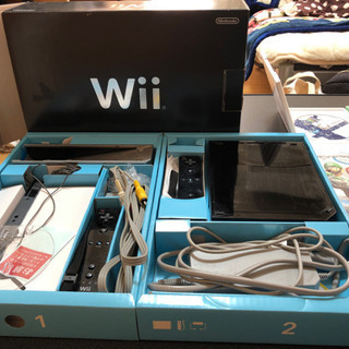 Wii 黒　箱•説明書付き