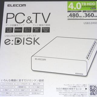 TV録画＆PC向け 外付けHDD ELECOM製 ELD-XED...