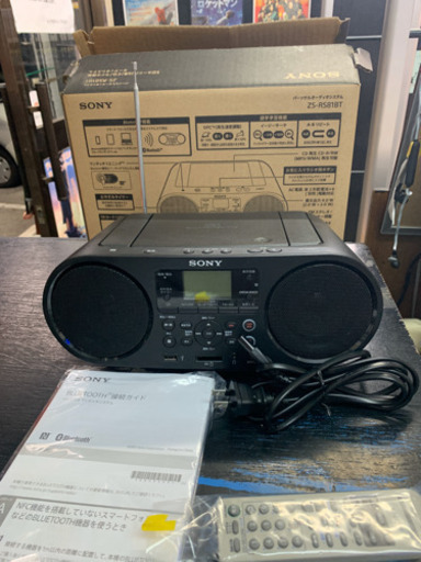 ソニー SONY CDラジオ Bluetooth/FM/AM/ワイドFM対応 語学学習用機能 電池駆動可能 ブラック ZS-RS81BT