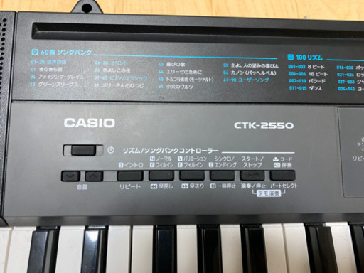 CASIO CTK-2550 61鍵キーボード美品!! CASIO CTK-2550 61鍵電子 