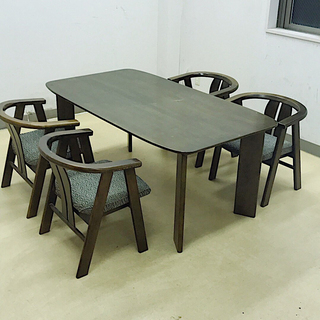 木製ダイニングテーブルセット 4人掛け（椅子4脚）