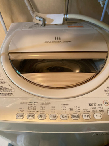 東芝　6.0キロ　全自動洗濯機
