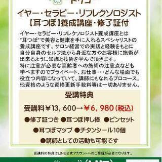 1day耳つぼ資格・修了証つき❗【イヤーセラピーリフレクソロジス...