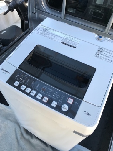 取引中2016年製ハイセンス全自動洗濯機5.5キロ千葉県内配送無料。設置無料。