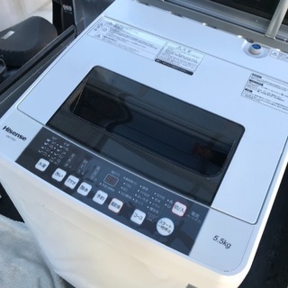 取引中2016年製ハイセンス全自動洗濯機5.5キロ千葉県内配送無料。