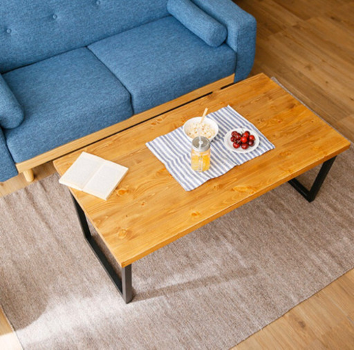 美品❤︎カフェ風木製ローテーブル