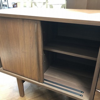 トレファク府中店】UNICO ウニコ 2枚扉キャビネット NORD ブラウン